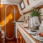 kitchenette of La Yoya catamaran for rent in playa del carmen, mexico - Small Luxury Catamaran Rental