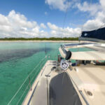 36ft Yoya Catamaran Cozumel side